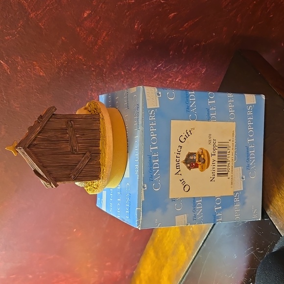 NIB - Our America Nativity Scene Candle Jar Topper - Baby Jesus!! - Picture 5 of 9